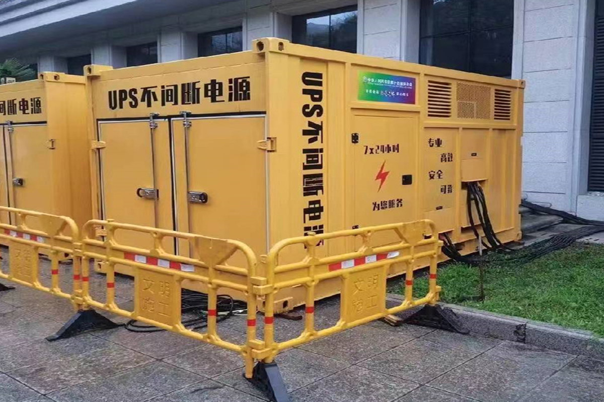 环江发电机租赁施工现场