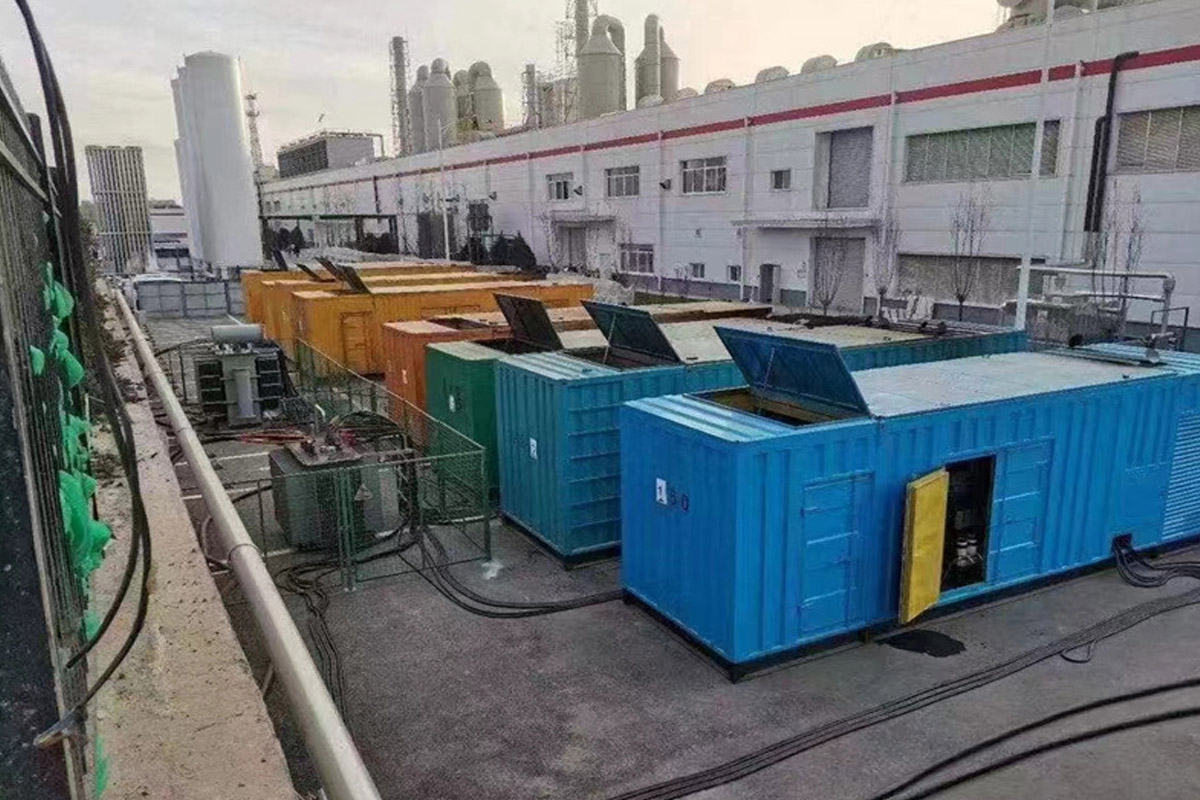 环江发电机租赁施工现场